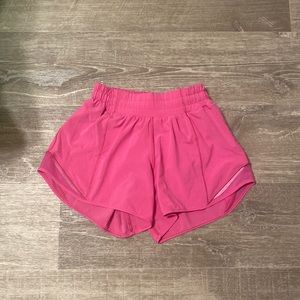 Lululemon Sonic Pink Hotty Hot High-rise Shorts (Size 0)